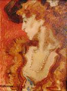 unknow artist The Red Lady or The Lady in Red. Spain oil painting artist